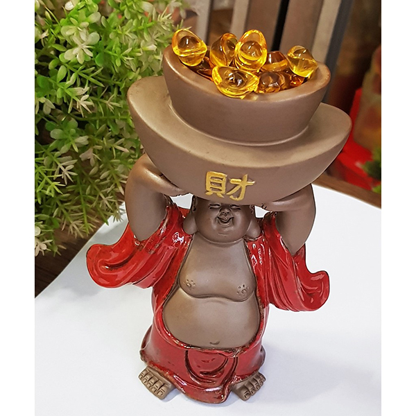 Tượng Di Lặc tử sa mẫu đứng