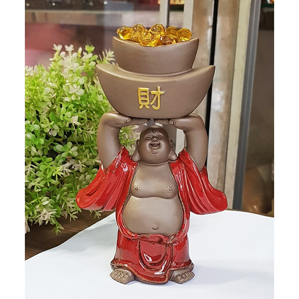 Tượng Di Lặc tử sa mẫu đứng