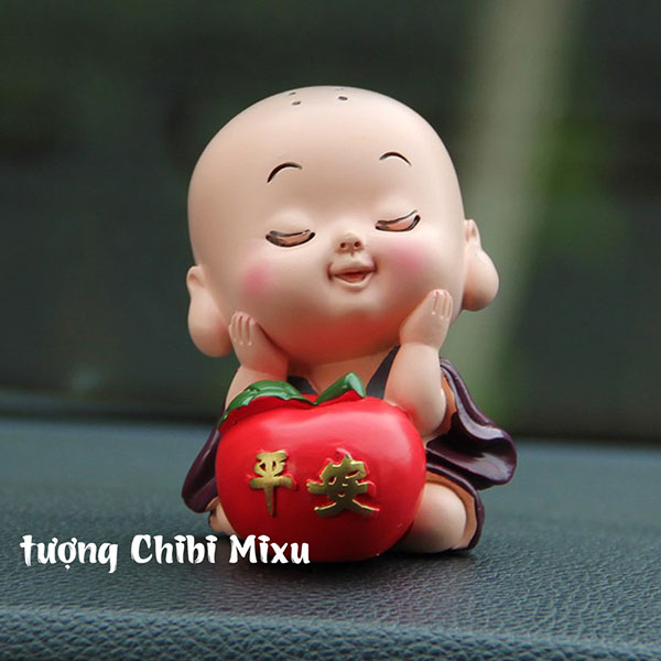 Tượng chibi chú tiểu bình an