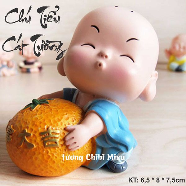 Tượng chibi chú tiểu cát tường