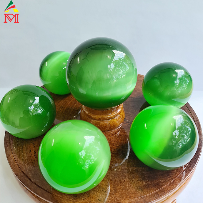 Thất Tinh Trận Đá Mắt Mèo Xanh Lục Lớn