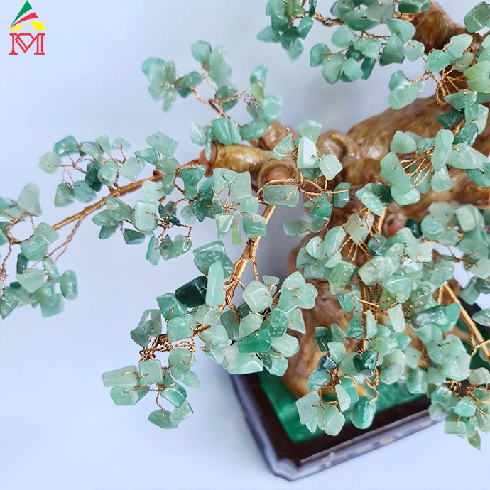  Cây Tài Lộc Đá Thạch Anh Xanh