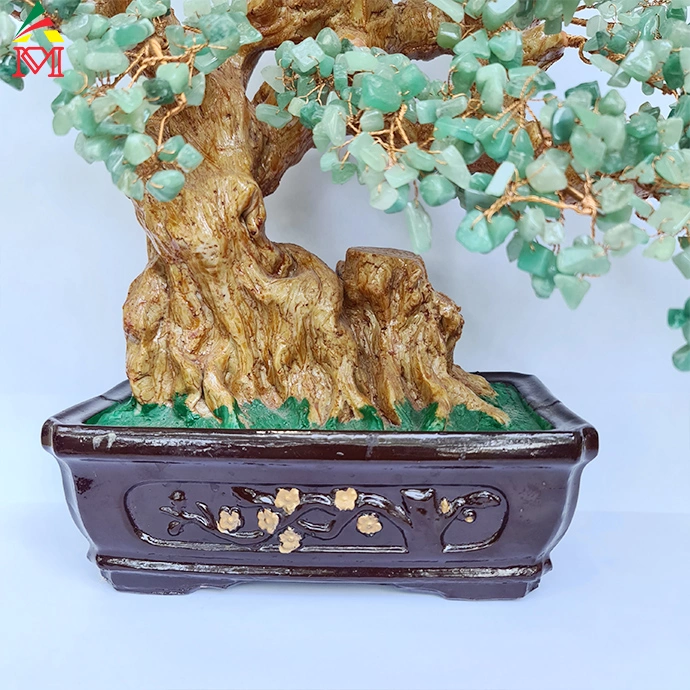  Cây Tài Lộc Đá Thạch Anh Xanh