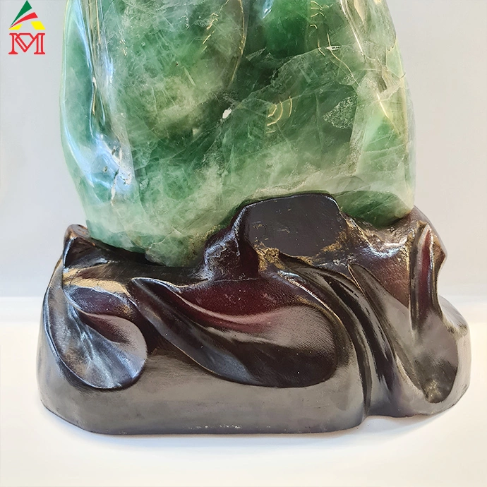 Trụ Đá Thạch Anh Fluorit Xanh Rrazil Chiêu Tài - Hút Lộc