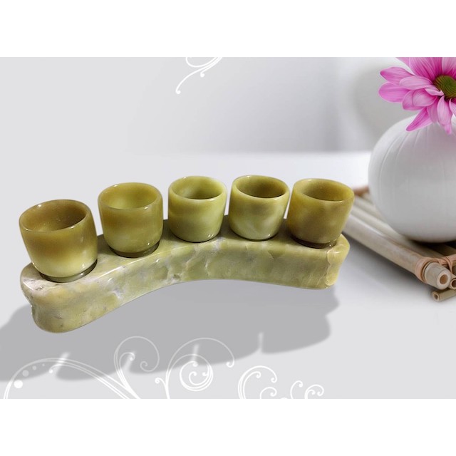 Chén nước thờ cúng cao cấp bằng đá