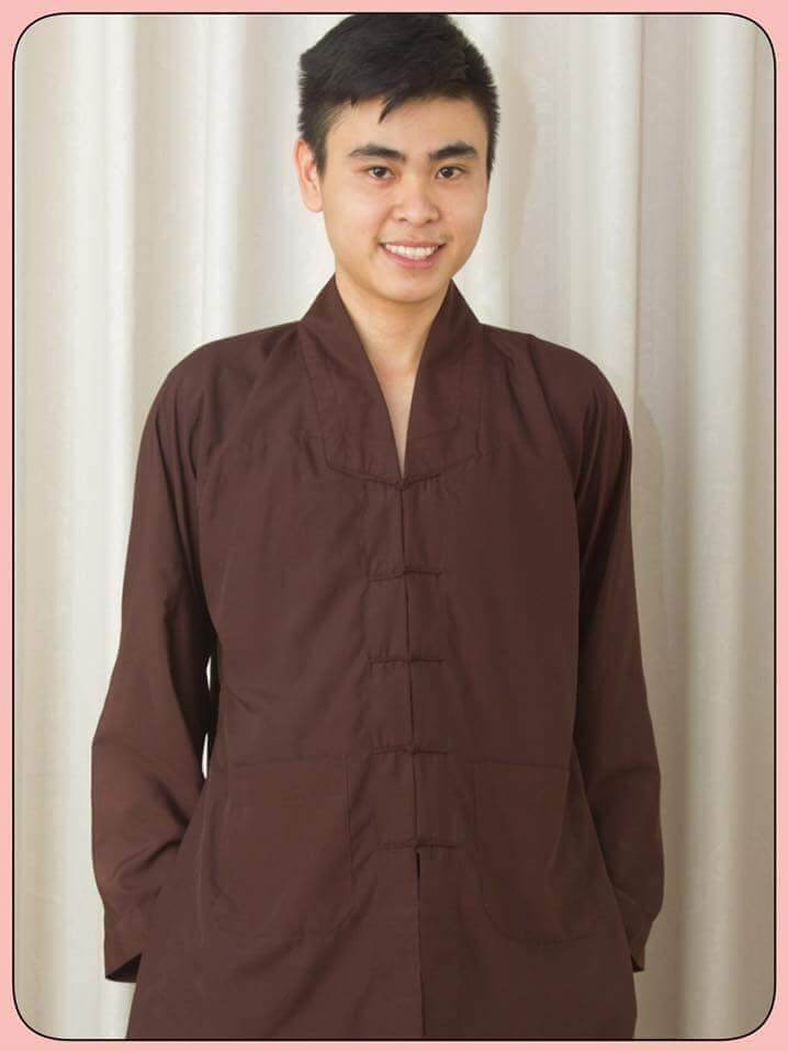 Bộ nam đi chùa cổ la hán (nâu)