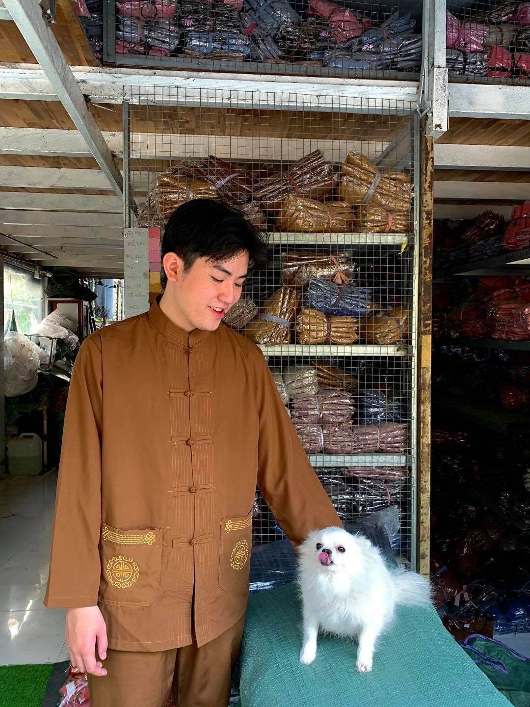 Đồ bộ nam đi chùa kte (bò)