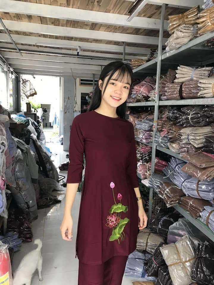 Đồ bộ cắt tân vải thun lạnh (đỏ đô)