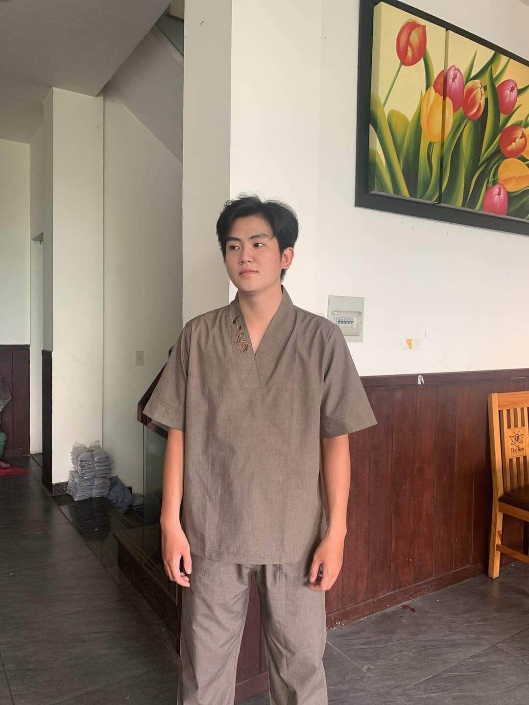 Bộ nam nữ đi chùa đồ đôi bộ nhóm đi chùa mẫu cổ thiền (rêu tixi)