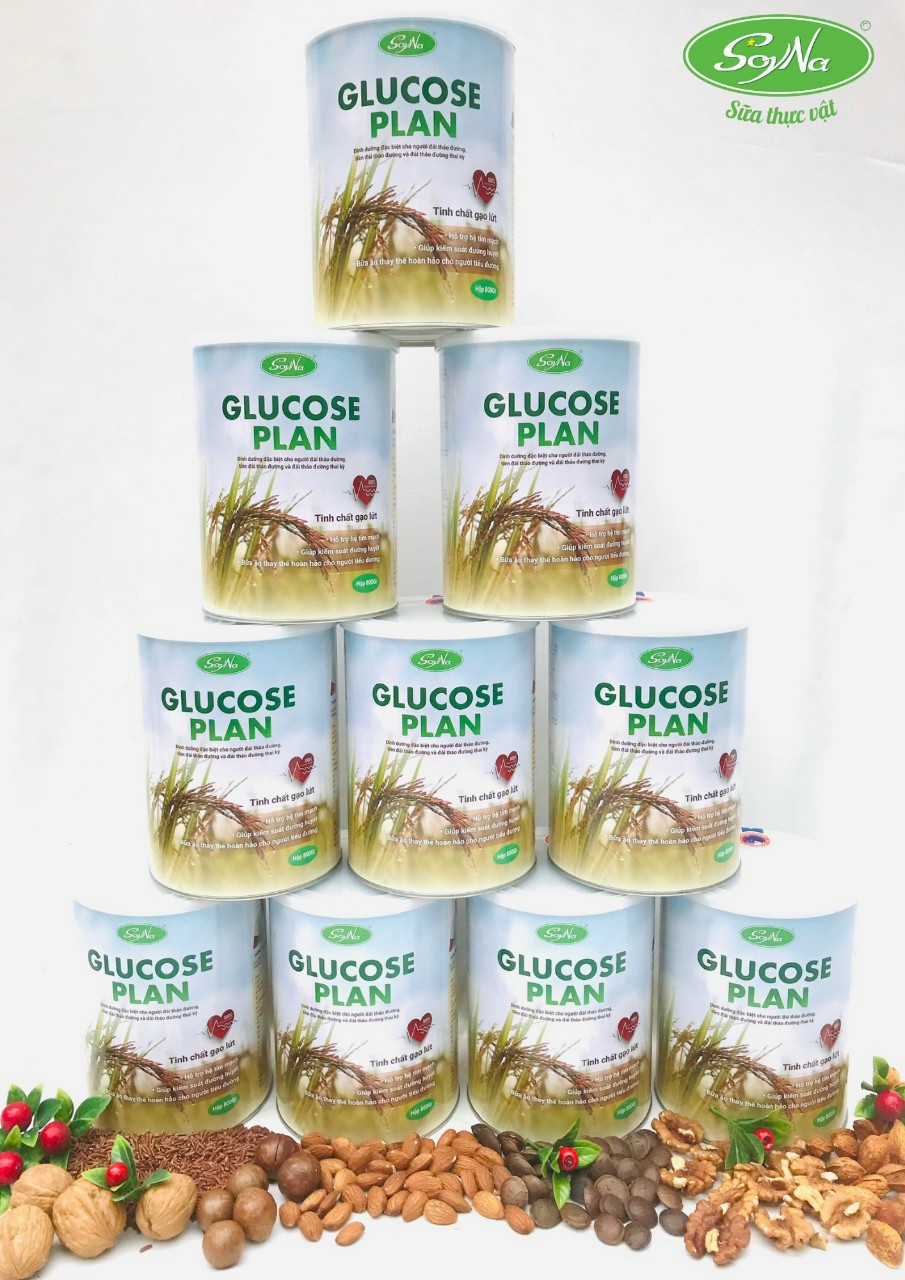 Combo 1 Lon Sữa Glucose Plan Tinh Chất Gạo Lức tặng 1 Lon sữa Mầm gạo lức