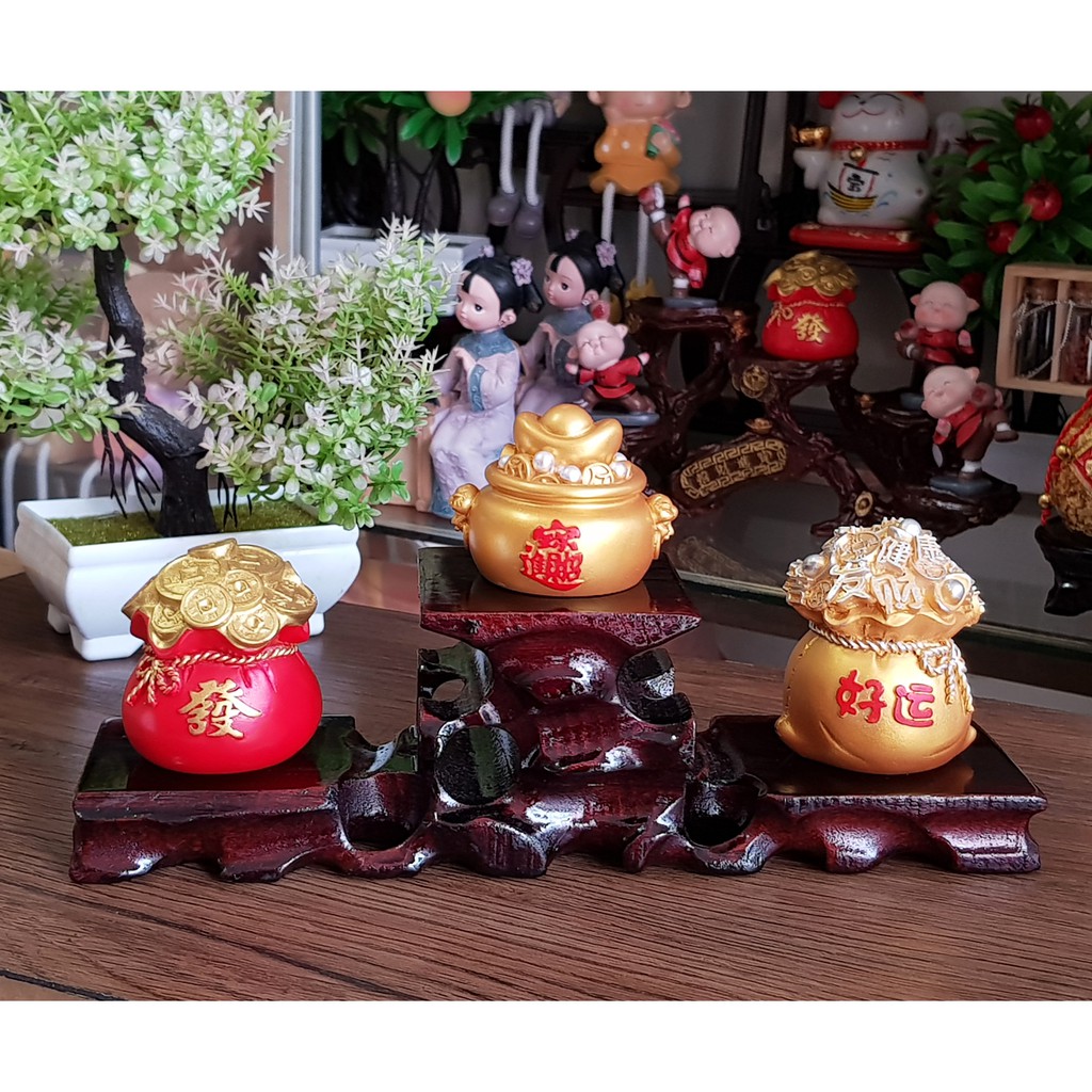 Bộ 03 mẫu chum vàng kèm kệ Tam cấp vuông