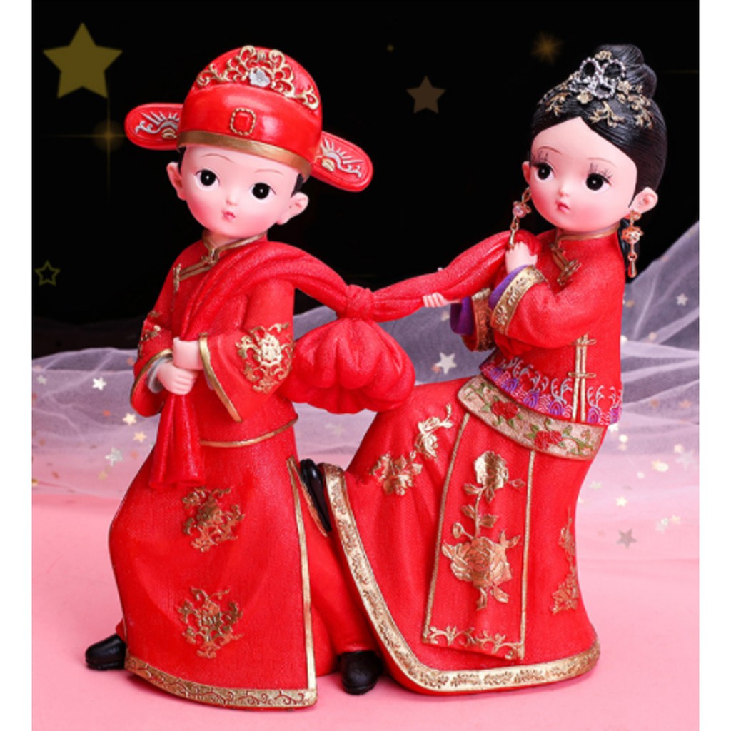 Cặp Tân Lang - Tân Nương 19cm