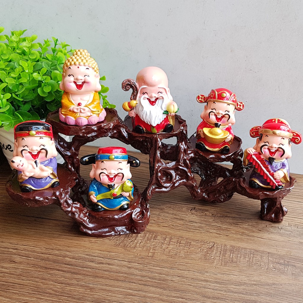 Bộ 05 tượng Ngũ Phúc Lâm Môn 6cm