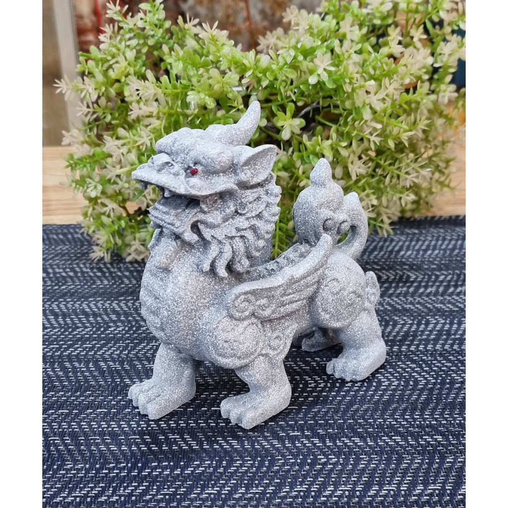 Cặp Tỳ Hưu trắng size 11cm