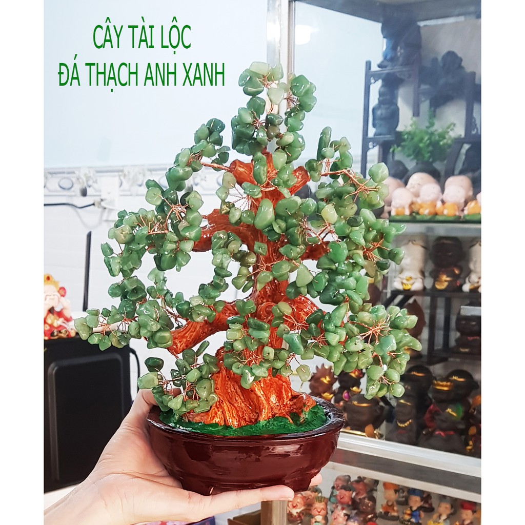 Cây Tài Lộc đá xanh size 30cm