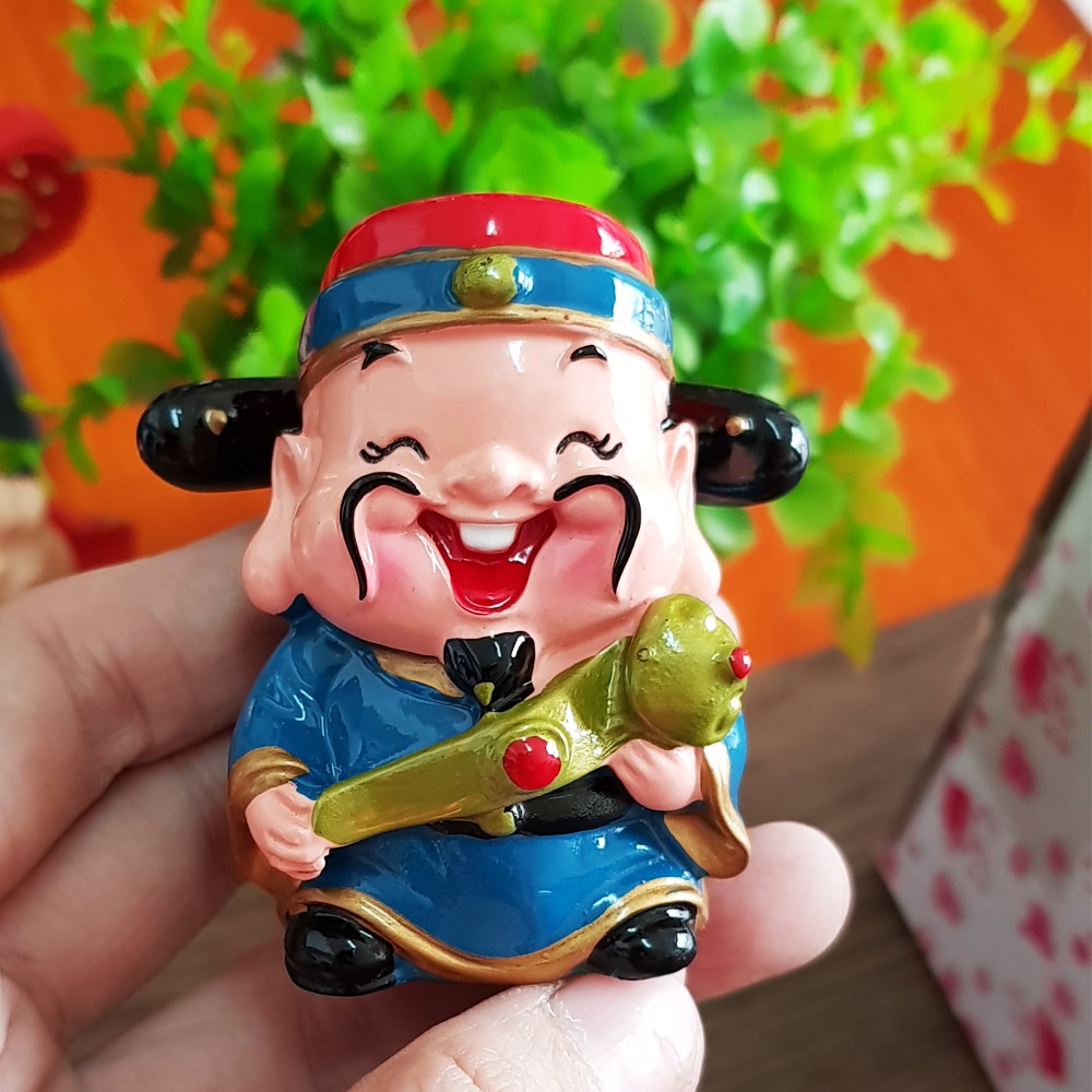  Bộ 05 tượng Ngũ Phúc Lâm Môn 6cm + đế ngang 6 ô