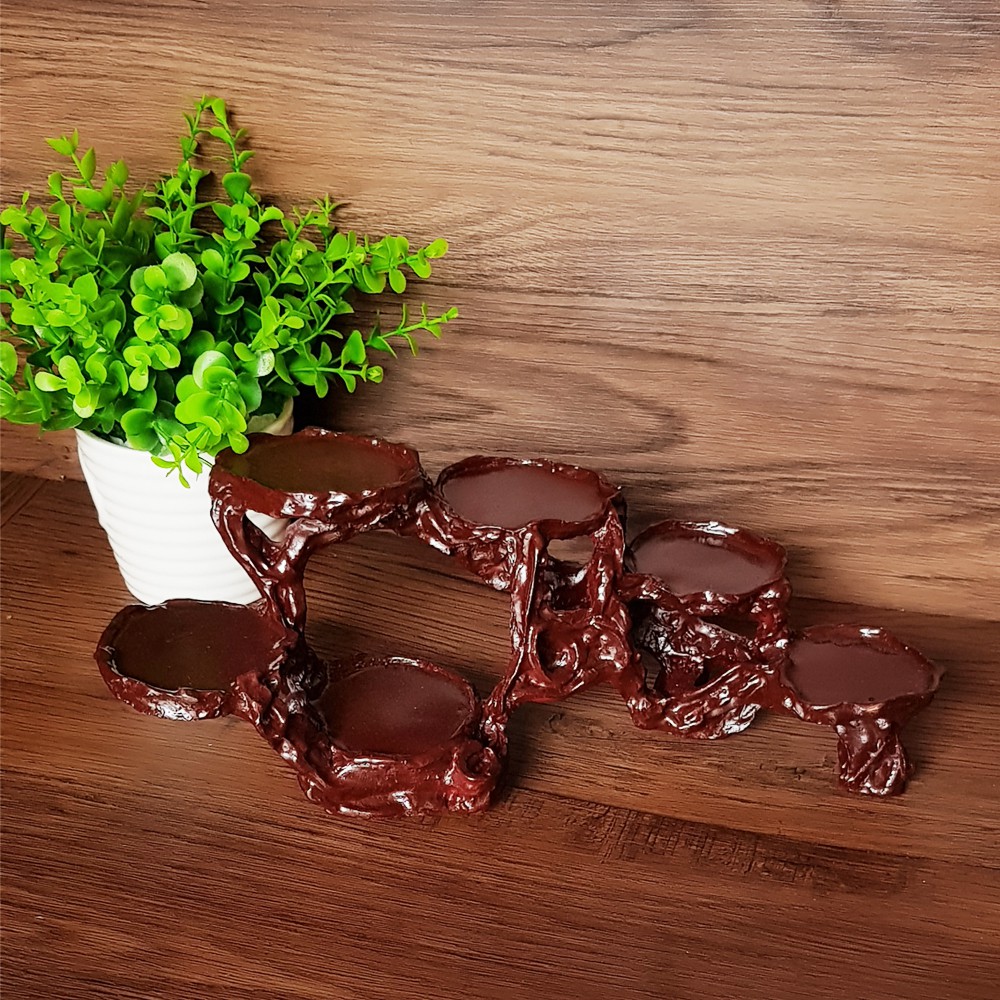 Chân đế ngọc Thần Tài - mẫu đế ngang 6 ô