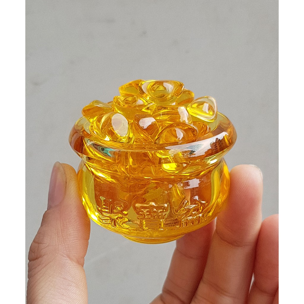 Combo Bát Tụ Bảo size 5cm kèm 40 thỏi vàng size 1.5cm