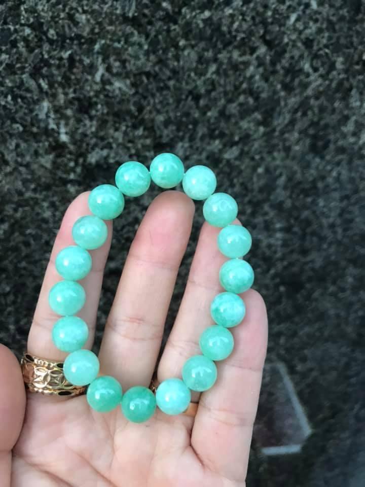 Vòng tay đá xanh ngọc - size L