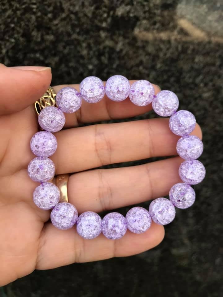 Vòng tay đá tuyết tím - 10MM