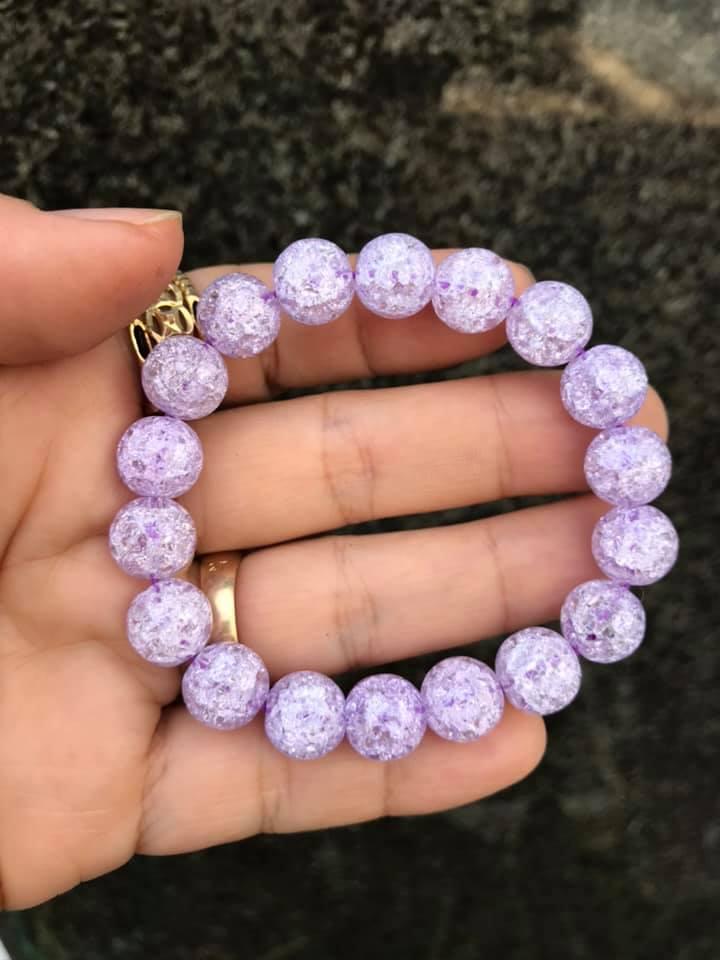 Vòng tay đá tuyết tím - 8MM