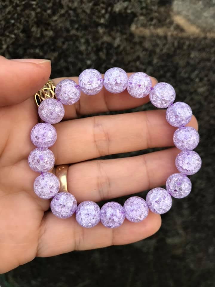 Vòng tay đá tuyết tím - 10MM