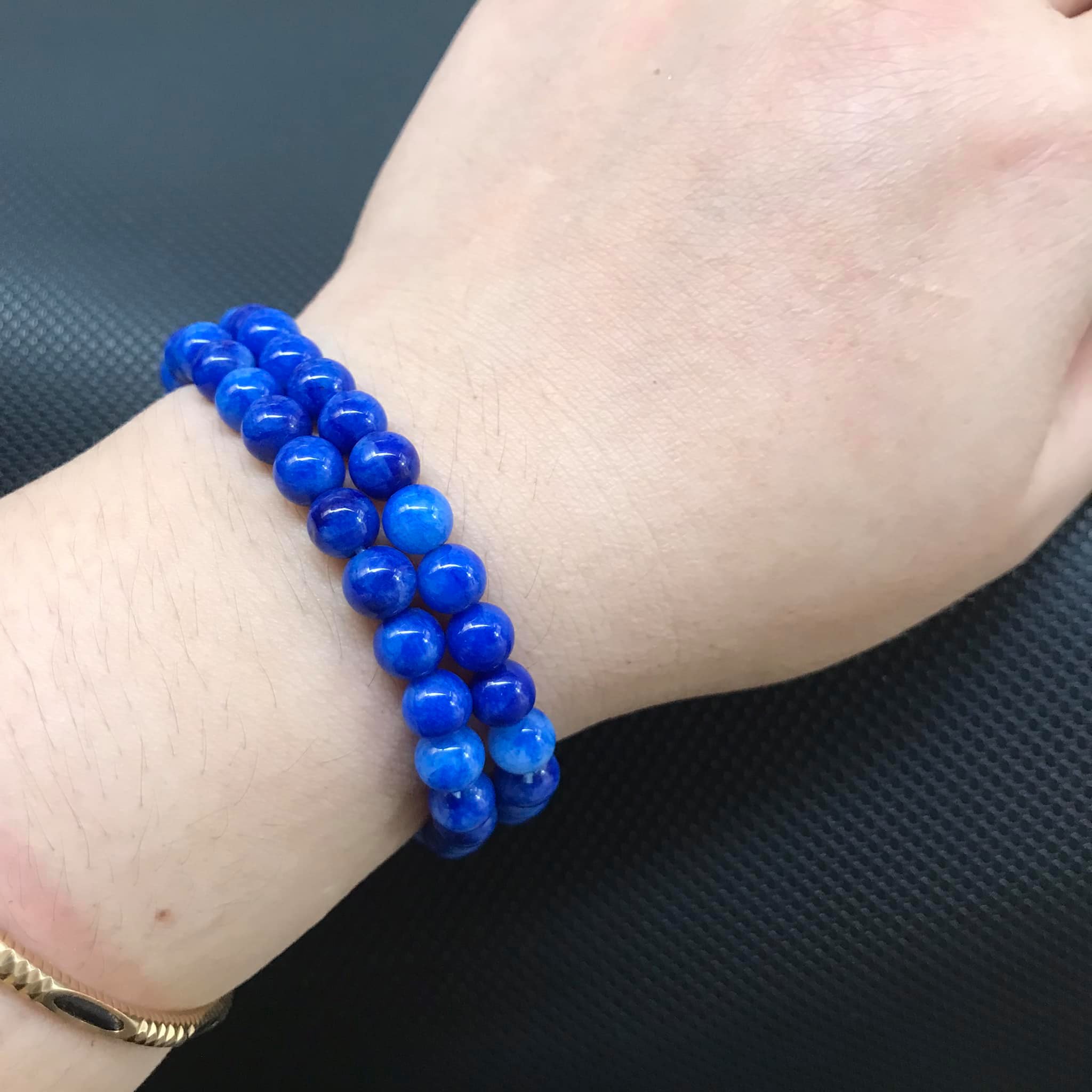 Vòng tay đá thiên thanh 6ly (1 vòng)