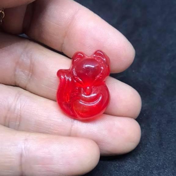 Mặt dây chuyền hồ ly đá phong thuỷ