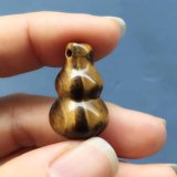 Mặt dây chuyền hồ lô mắt hổ nâu ánh vàng