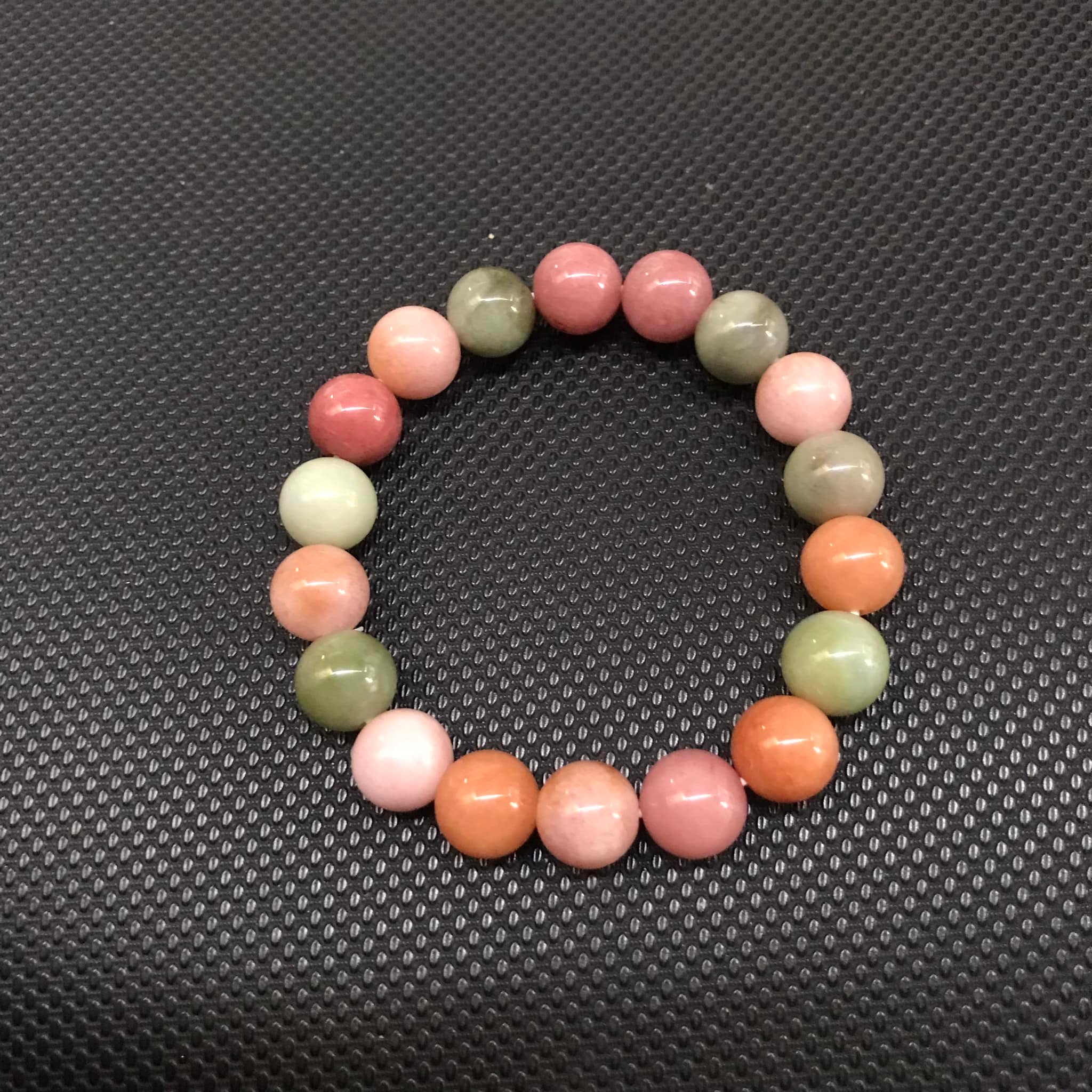 vòng tay đá cẩm thạch ngũ sắc 8ly