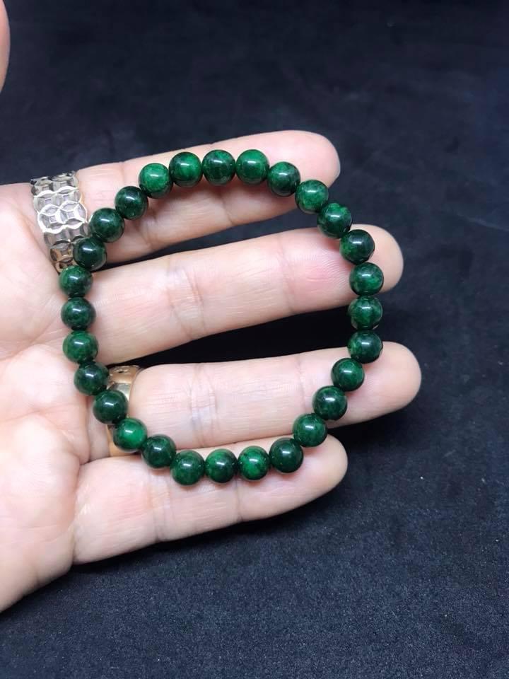 Vòng tay ngọc cẩm thạch Sơn Thuỷ 6ly