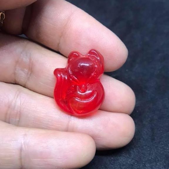 Mặt dây chuyền hồ ly đá phong thuỷ