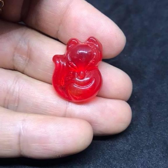 Mặt dây chuyền hồ ly đá phong thuỷ