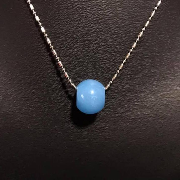 Lu thống đá mã não xanh dương 15ly