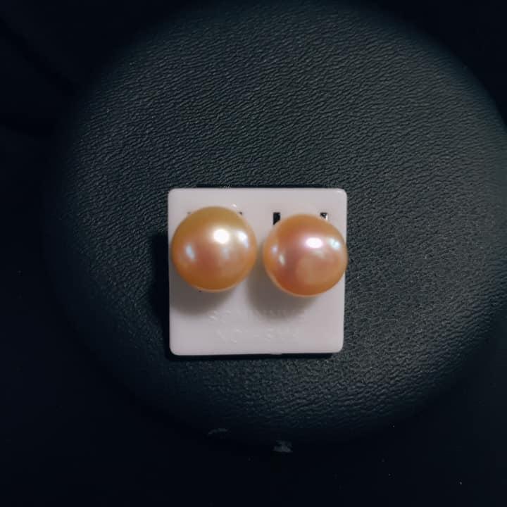 Đôi bông ngọc trai hồng 10ly