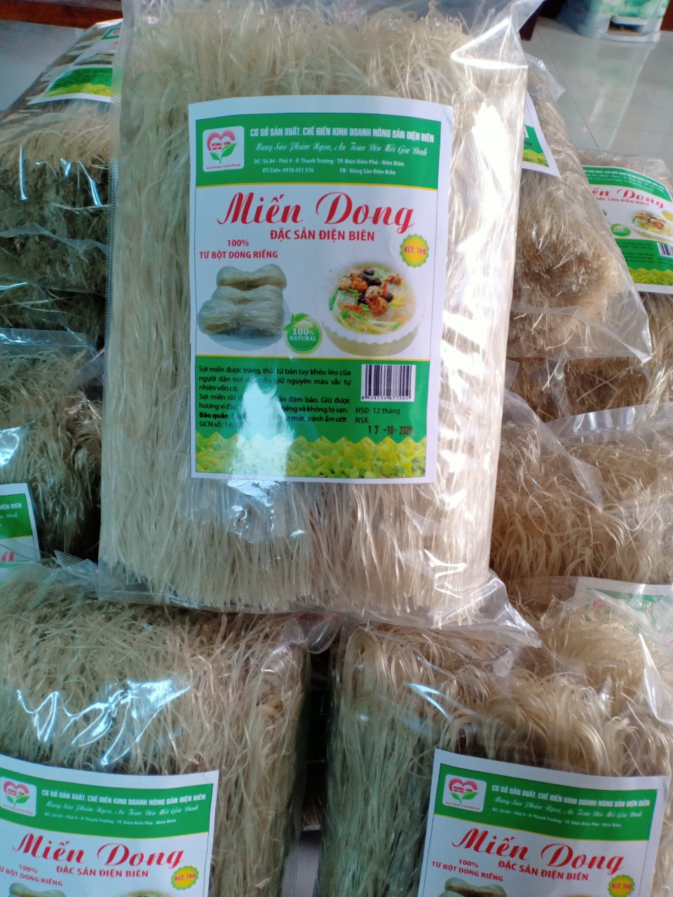 Miến dong (Tráng thái tay)