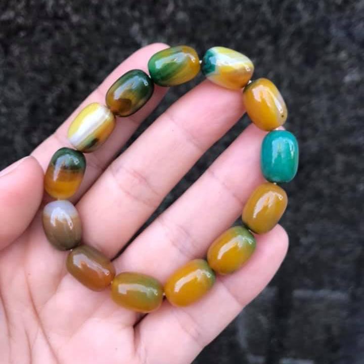 Vòng tay lu thống mã não đỏ 8ly