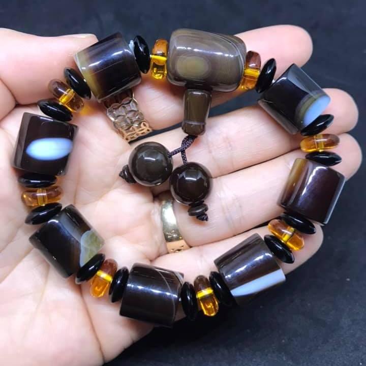 Vòng tay mã não Lạt Ma Tây Tạng A1