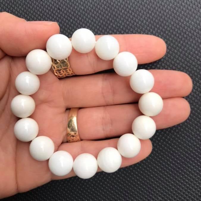 Vòng tay ốc trắng 12ly