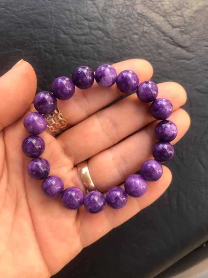 Vòng tay đá mắt rồng charoite 10ly