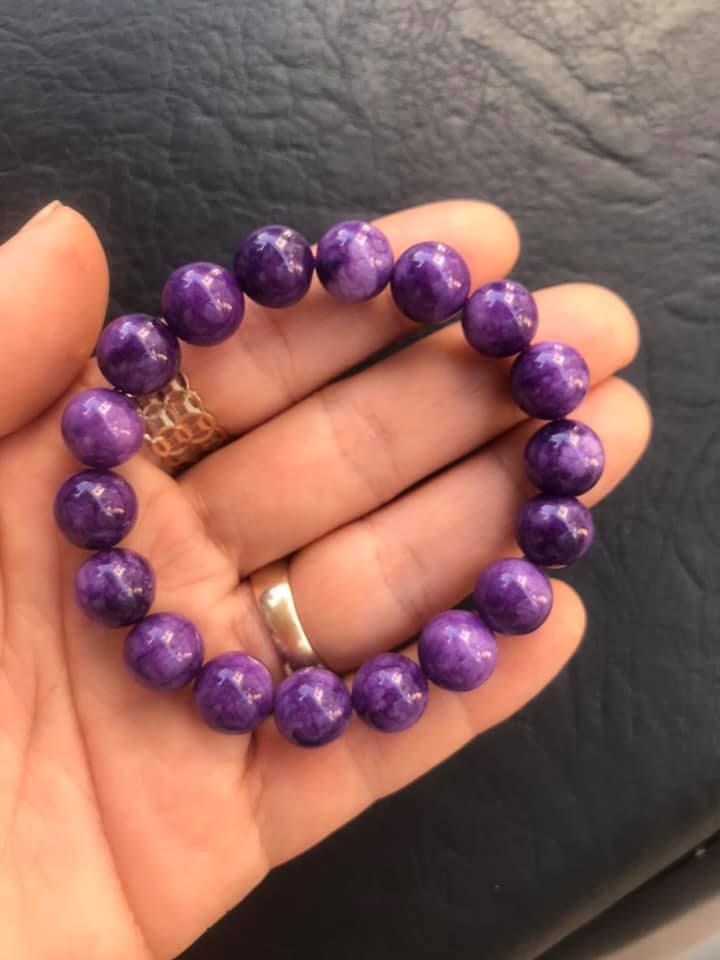 Vòng tay đá mắt rồng charoite 10ly