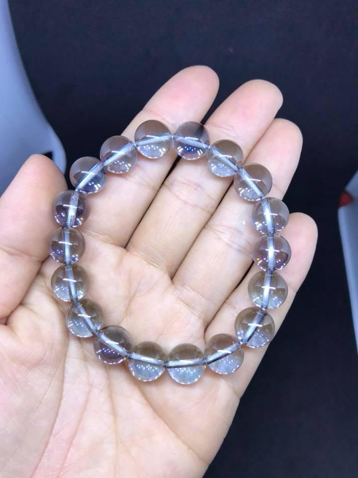 Vòng tay thạch anh khói 10ly