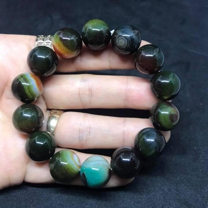 Vòng tay mã não tứ quý 14ly