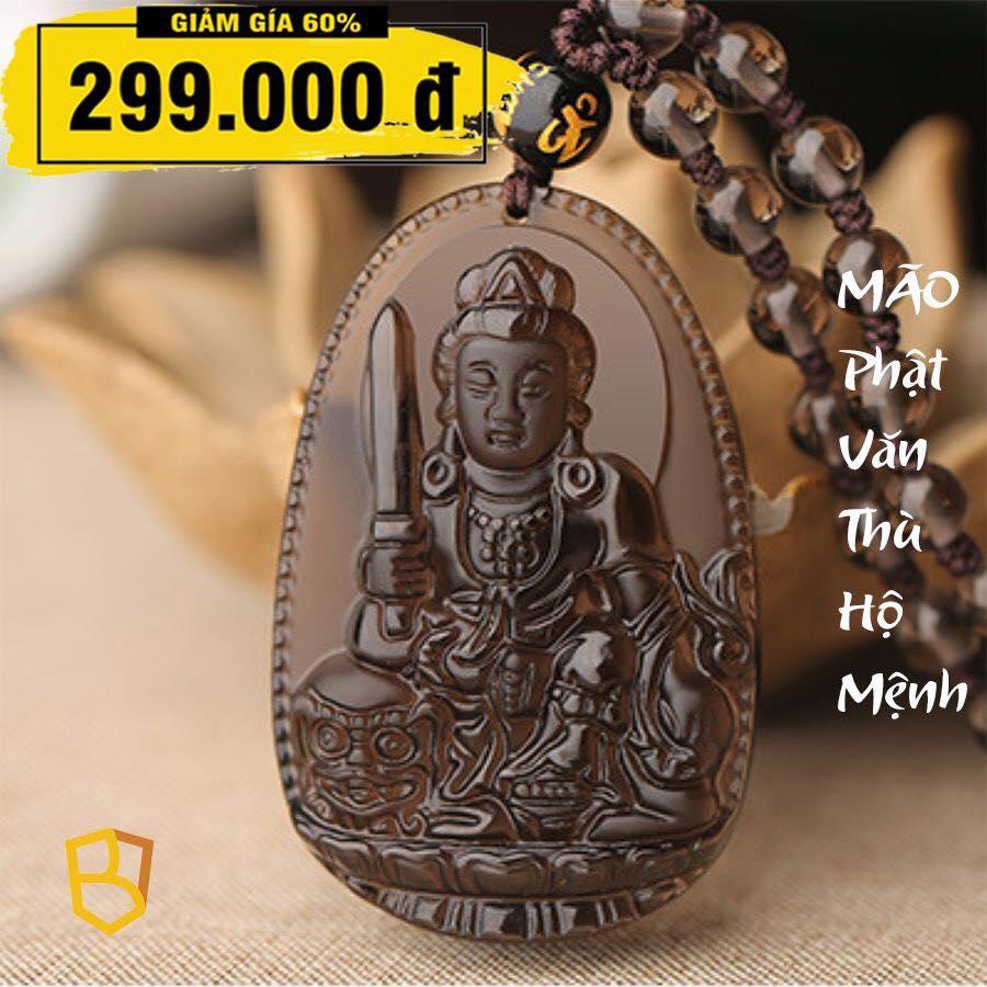 Phật Bản Mệnh Văn Thù Bồ Tát thạch anh khói