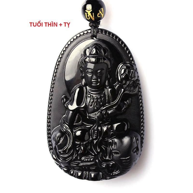 Phật Bản Mệnh Phổ Hiền Bồ Tát đá núi lửa đen