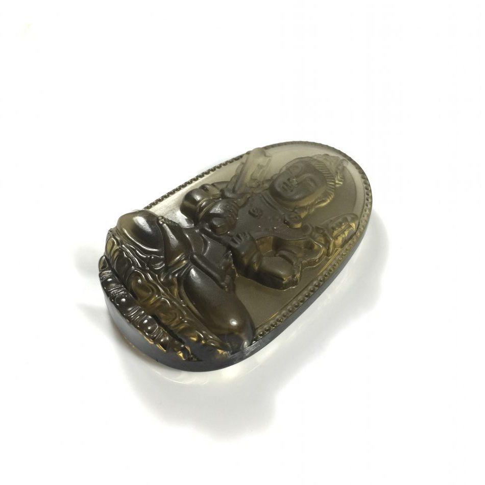 Mặt dây Hư Không Tạng Bồ Tát thạch anh khói