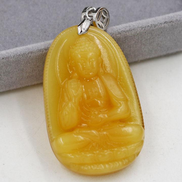 Phật Bản Mệnh A Di Đà thạch anh vàng