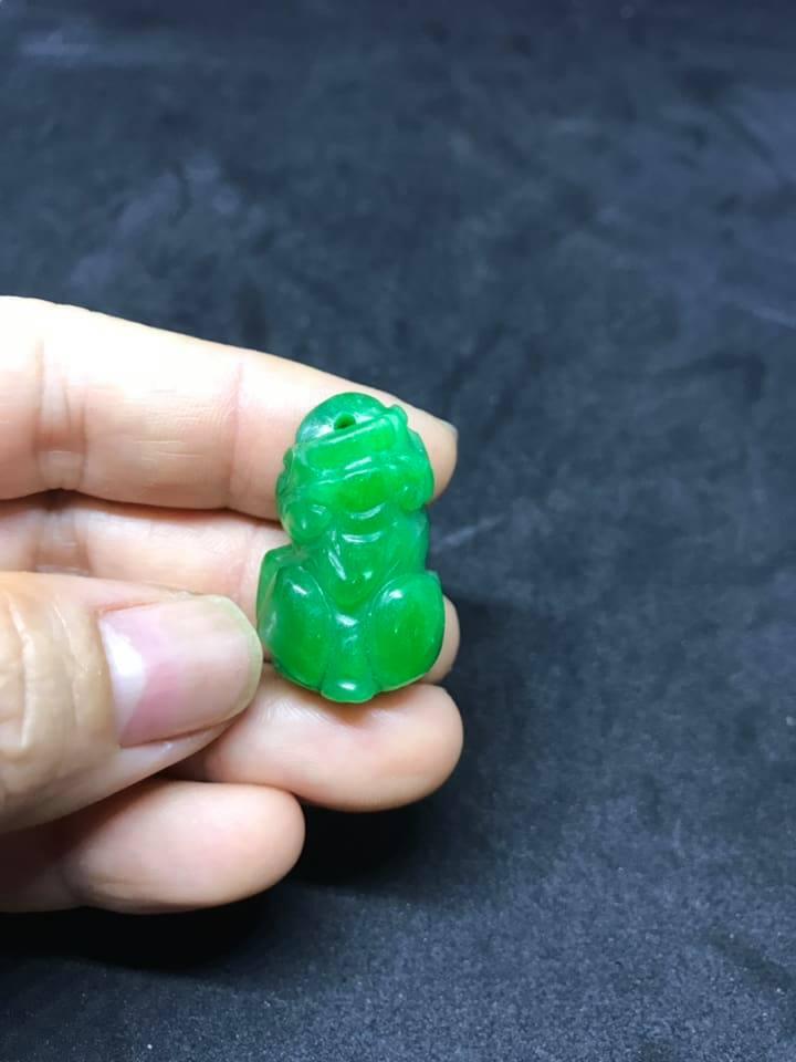 Tỳ hưu cẩm thạch xanh lá