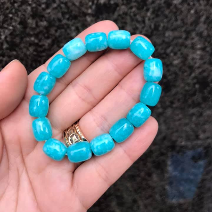 Vòng tay lu thống Amazonite 8ly