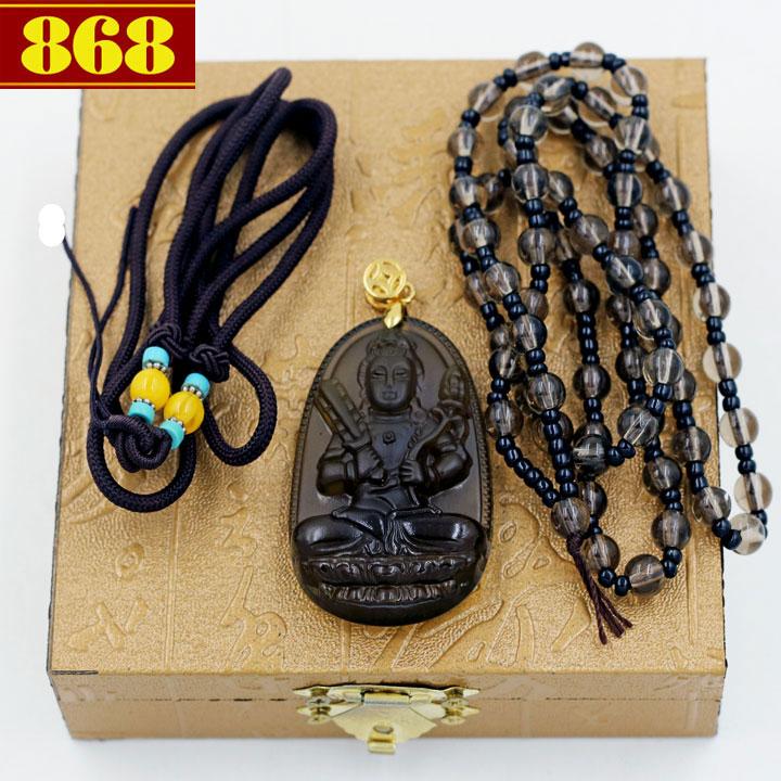 Phật Bản Mệnh Hư Không Tạng Bồ Tát thạch anh khói